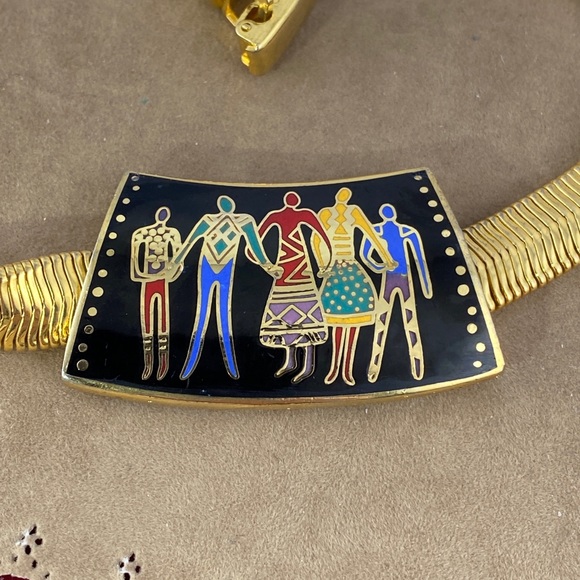 Laurel Burch Famlia Slider Gold Tone Necklace - Picture 3 of 9